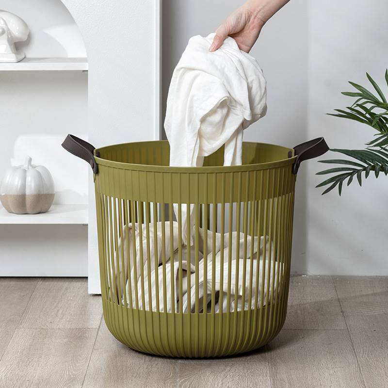 歐式塑料大容量髒衣籃風格簡約可收納雜物手提洗衣簍讓您輕鬆整理衣物