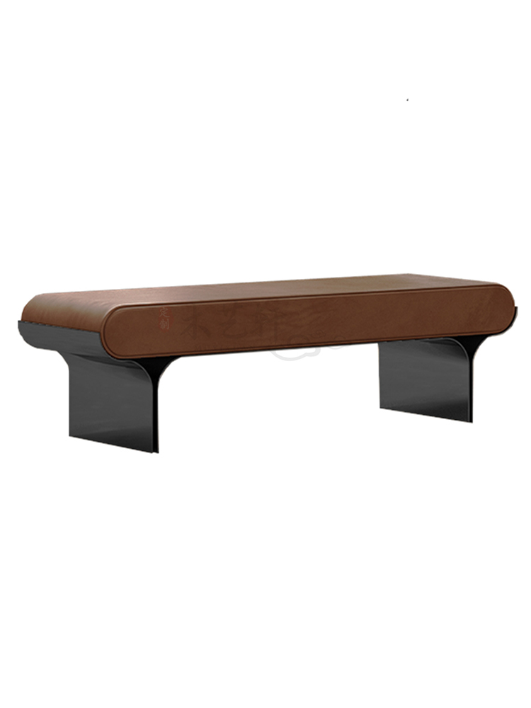 北歐設計師真皮床尾凳簡約時尚多款尺寸適用臥室客廳 (0.5折)