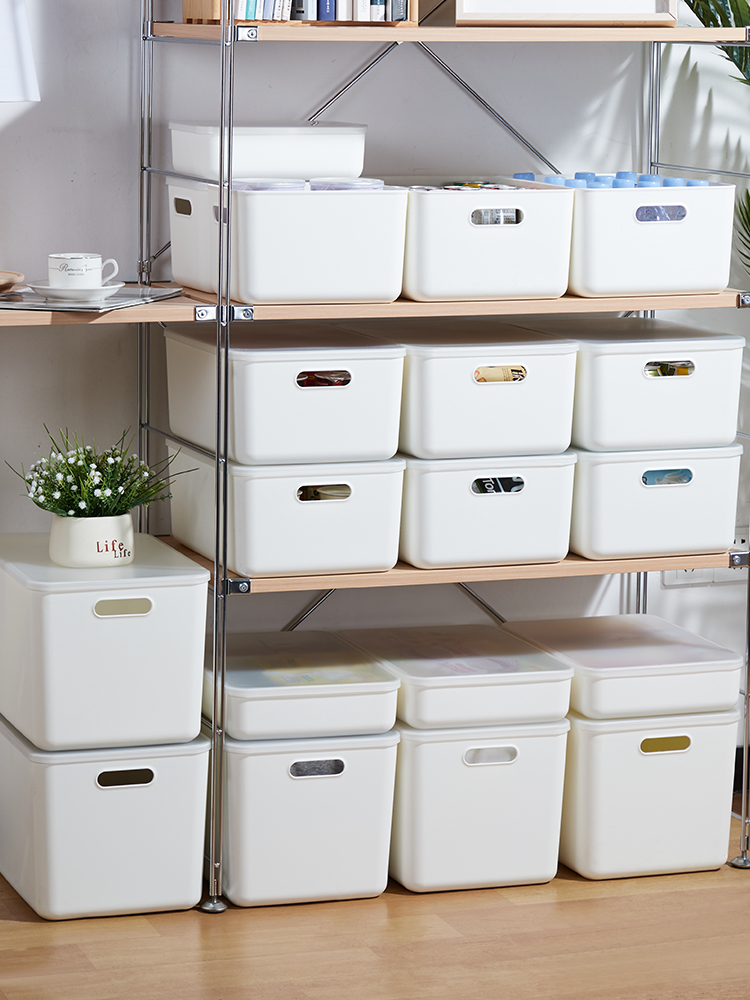 日式風塑料收納盒多用途收納衣櫃廚房化妝品皆可使用
