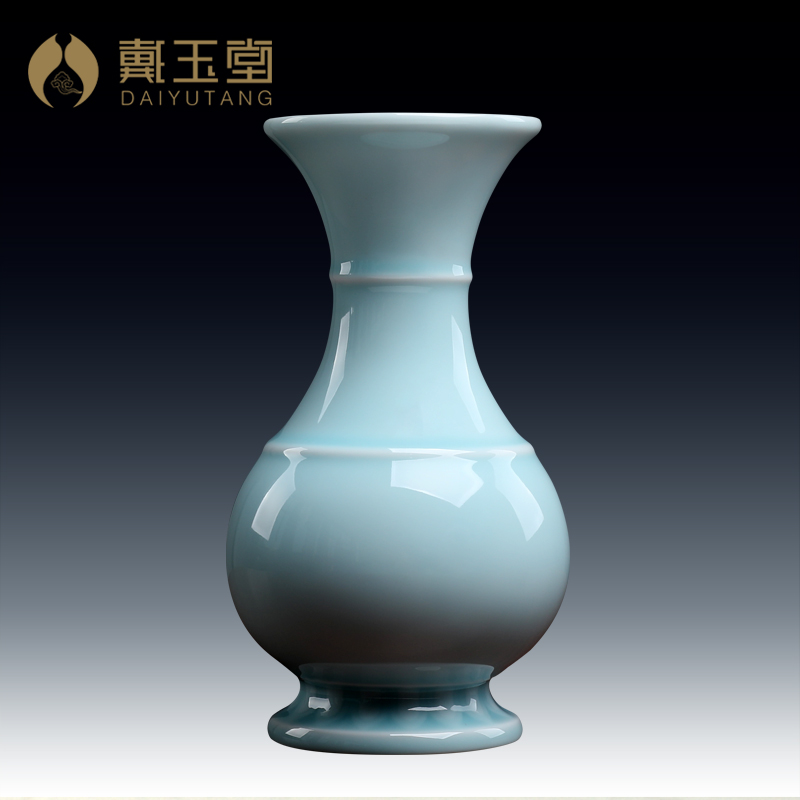 新中式風格陶瓷花瓶一對 佛教花瓶擺件 佛前供花花器佛具