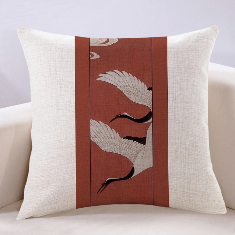 抱枕沙發中國古典風靠墊新中式客廳紅木沙發亞麻抱枕含枕芯