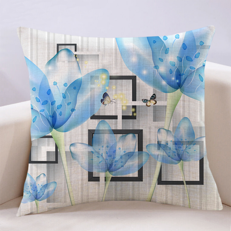簡約現代3d立體花朵抱枕靠墊客廳飄窗臥室床上大靠包裝飾沙發靠包