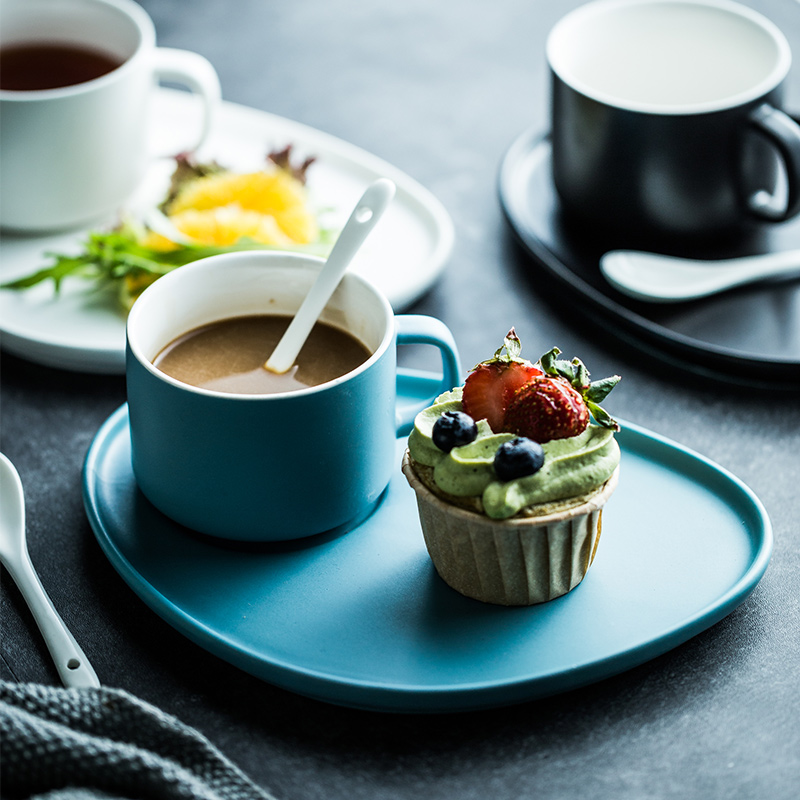 北歐風瓷質咖啡杯組 下午茶一人食早餐茶具 套裝