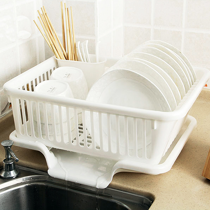 大號廚房塑料置物碗碟架瀝水架洗放晾碗架盤架滴水碗筷收納