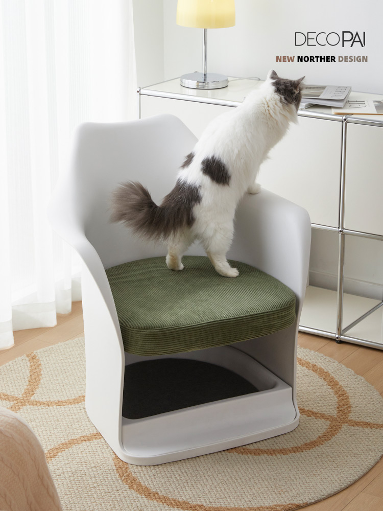網紅北歐風格寵物人貓共用單人沙發椅 客廳設計師單椅閱讀椅 (8.3折)