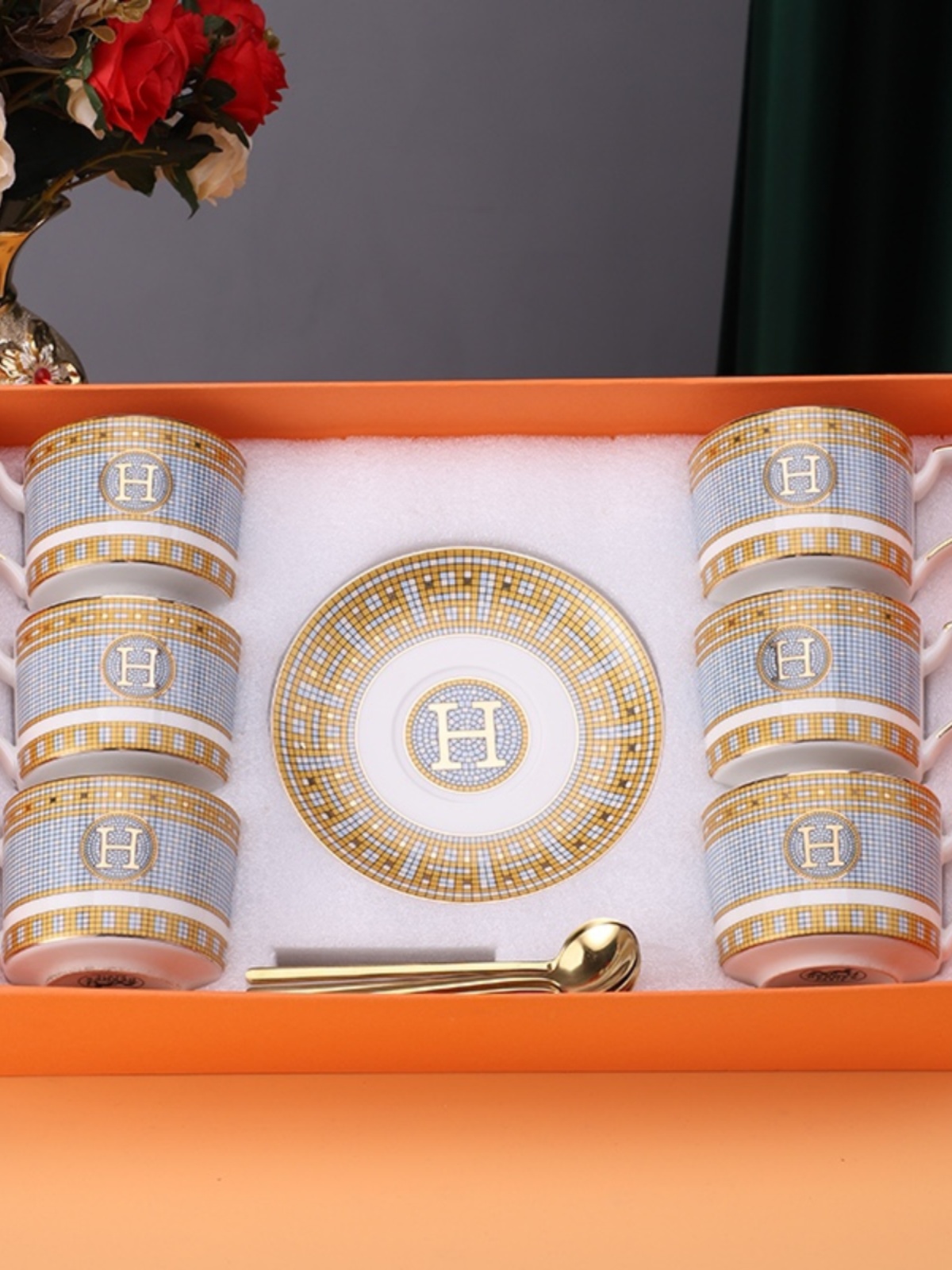 輕奢金色陶瓷咖啡杯 英式下午茶 精緻茶具套裝