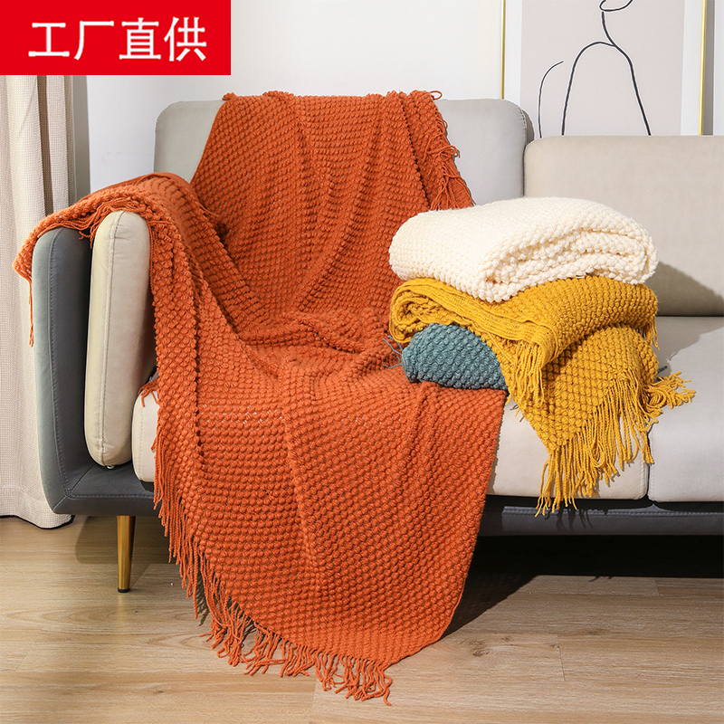 莫蘭迪純色絨毯 北歐風格保暖發熱裝飾毯 沙發毯 午睡毯