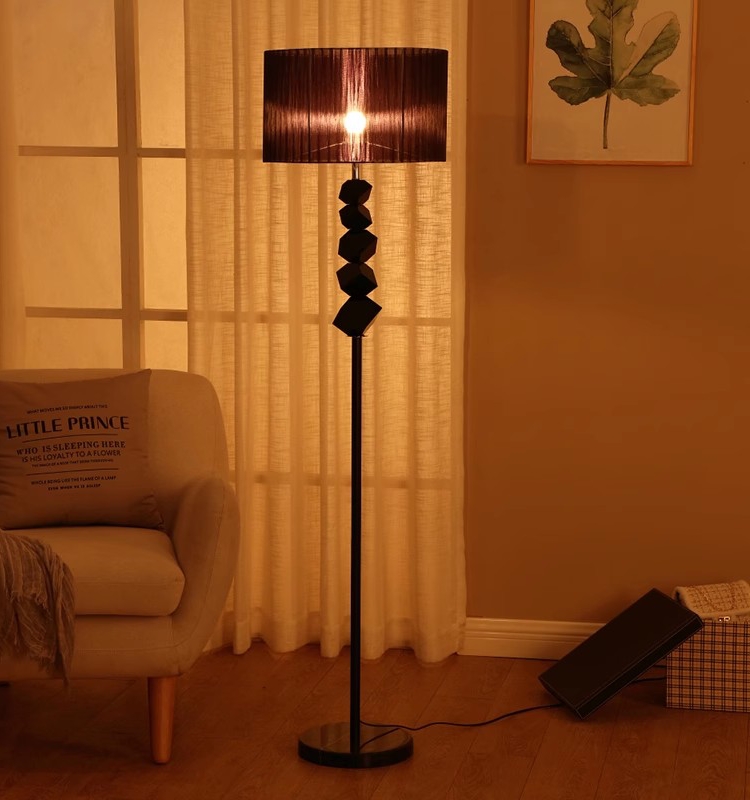 水晶落地燈 客厛臥室創意個性美式輕奢落地台燈簡約現代立式地燈