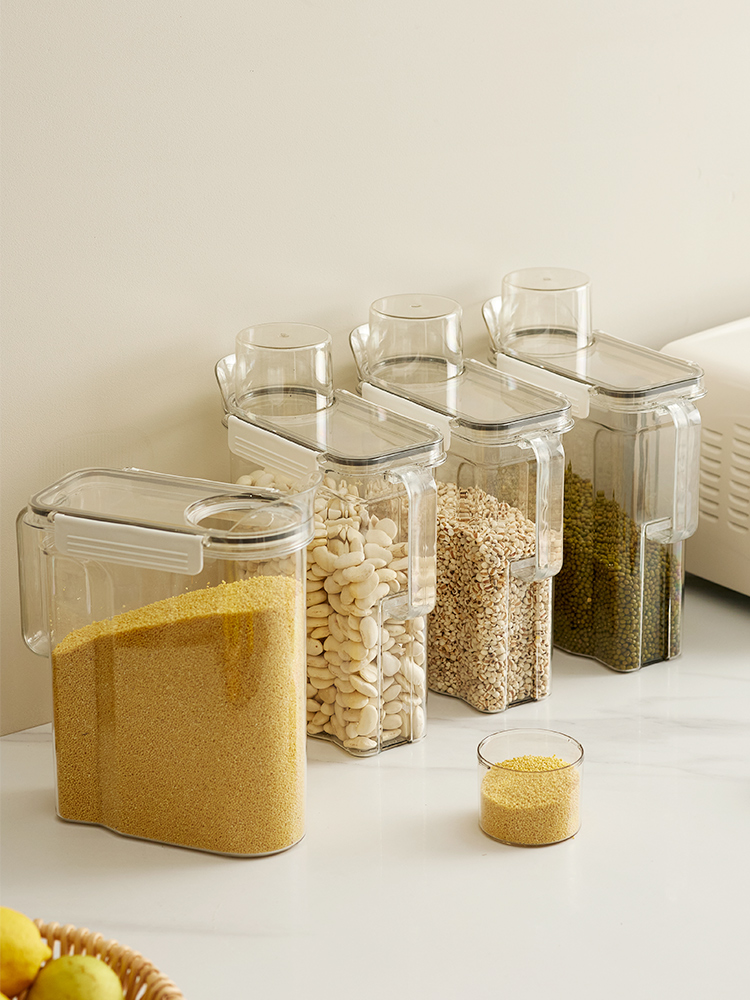 日式透明密封罐 家用食品級防潮糧食收納盒
