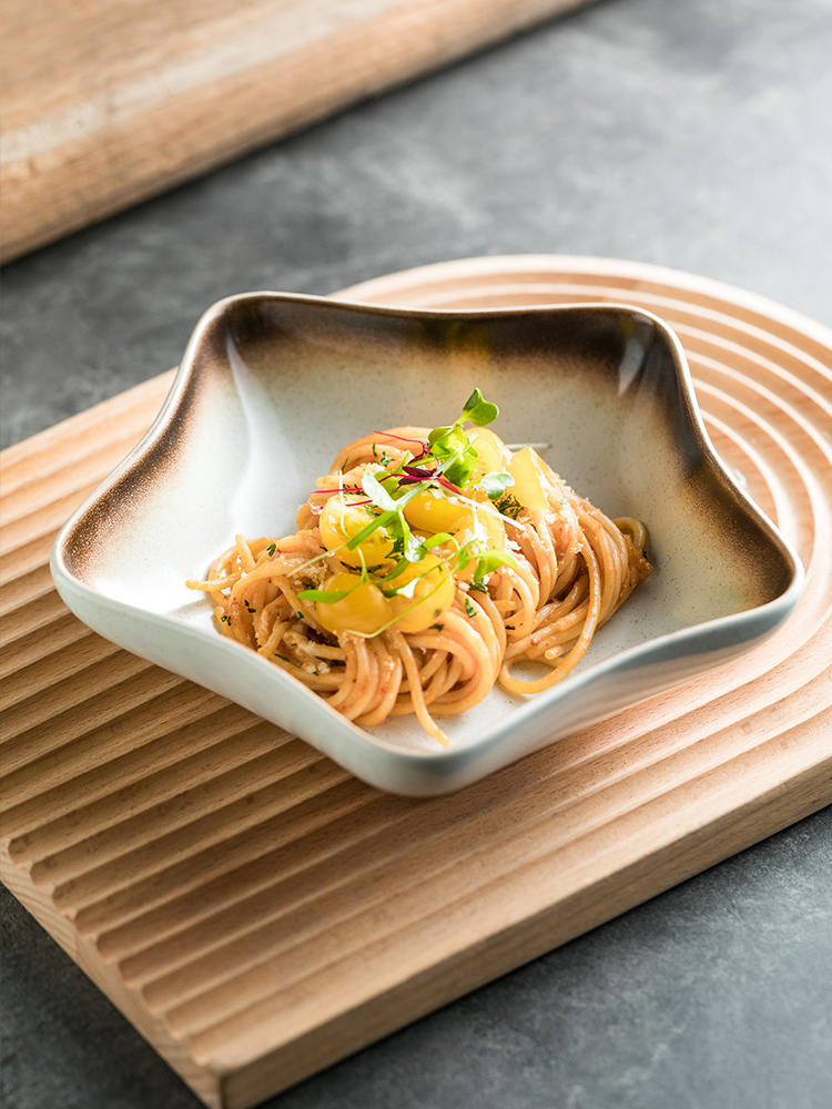 日式風格瓷製海星碗具套裝適合西餐炒飯青菜沙拉等餐點