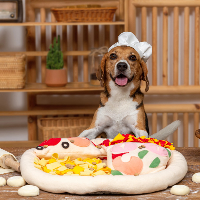 狗狗訓練嗅聞墊 披薩餅造型 慢食益智消耗精力 (8.3折)