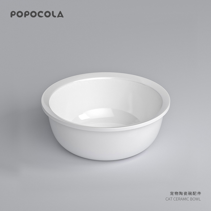 popocola 木架陶瓷雙碗 單碗配件