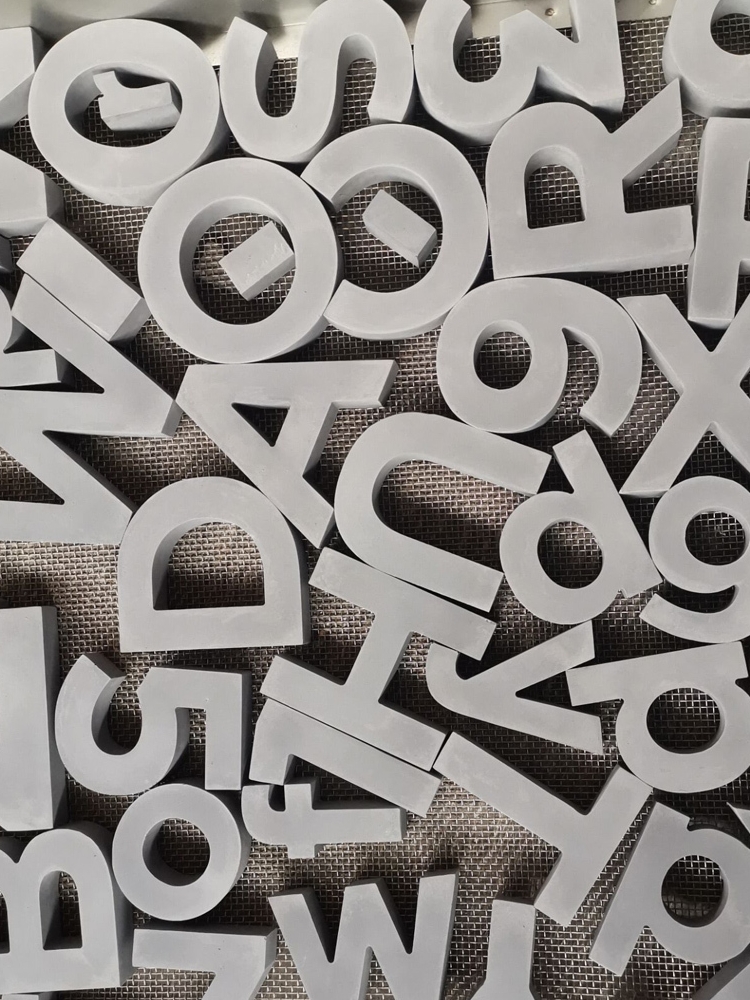 個性水泥英文字母牆貼 3d立體數字背景裝飾 工業風擺件