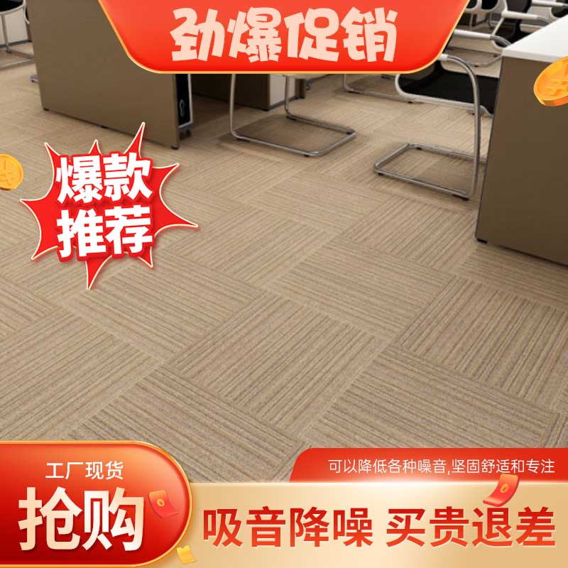 中國風海馬尼龍商用辦公室滿鋪方塊地毯