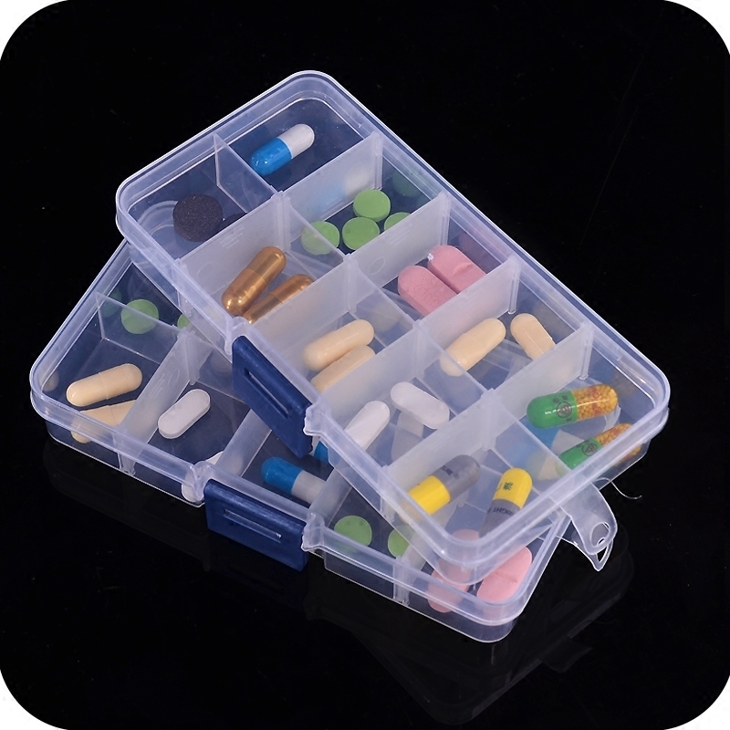 透明迷你分類整理一週藥盒 輕鬆管理藥丸維護健康