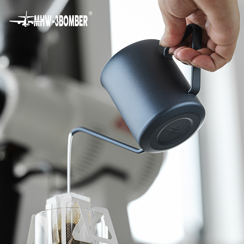轟炸機精靈掛耳壺 手衝咖啡壺 細口壺 不鏽鋼家用水壺 咖啡器具 美式風格