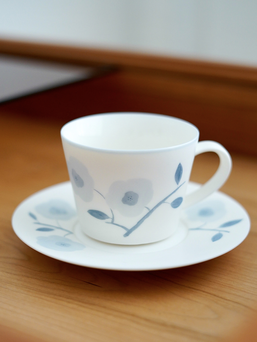 三逕就荒蘭庭白霧系列咖啡盃 英式下午茶盃 設計感小衆咖啡盃