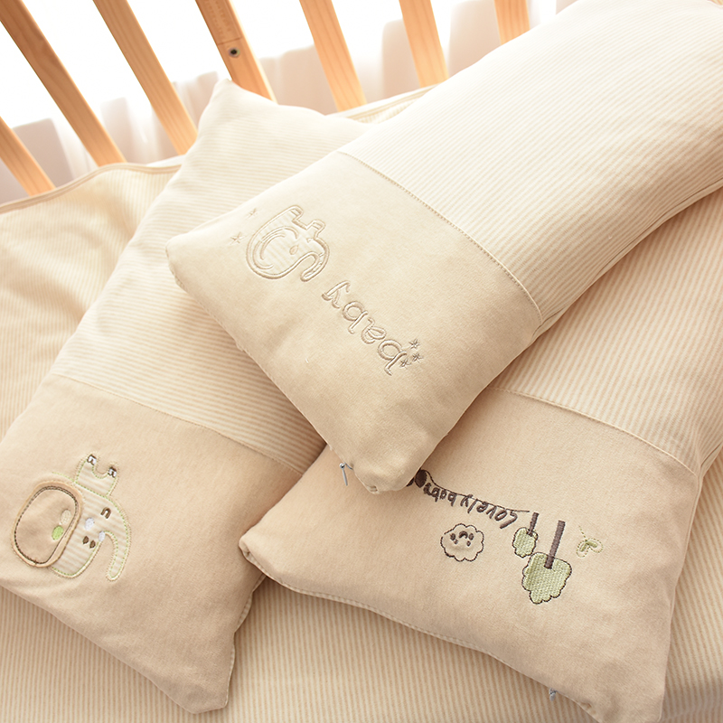 嬰兒枕 兒童枕頭寶寶蕎麥透氣幼兒園四季通用棉花枕頭 新生兒枕頭