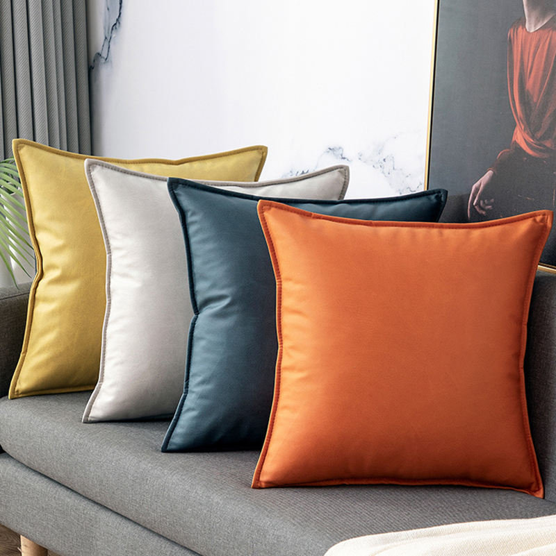 時尚現代風科技布亞麻抱枕舒適貼合簡約大方點綴居家空間