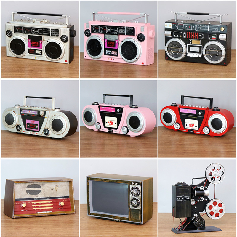 復古風情 懷舊擺件 老式收音機 電話機 留聲機 裝飾品 (1折)