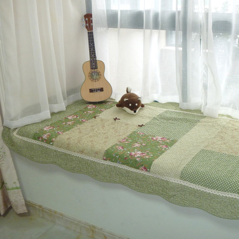 韓式棉質飄窗墊可機洗窗臺墊臥室防滑塌塌米坐墊