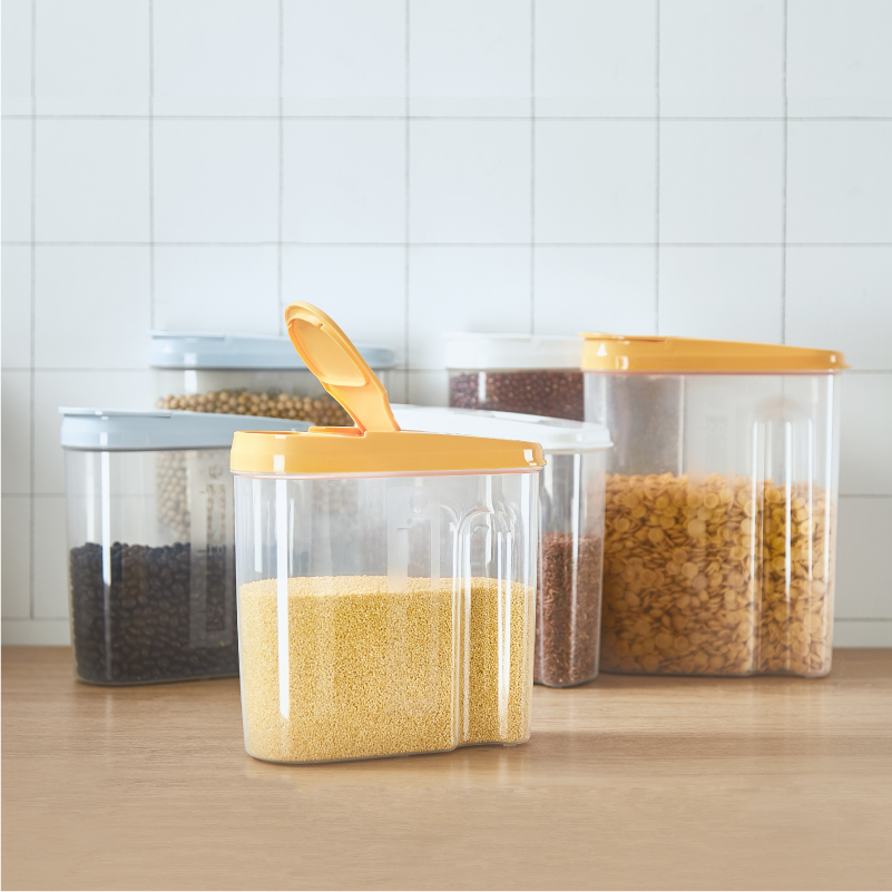北歐風塑料密封罐大號廚房收納乾貨食品盒簡約風格居家好物 (6.6折)