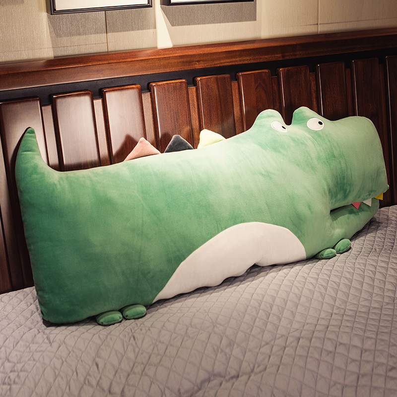 可愛鱷魚兒童枕頭單人男女通用家用學生宿舍床必備低枕設計舒適支撐