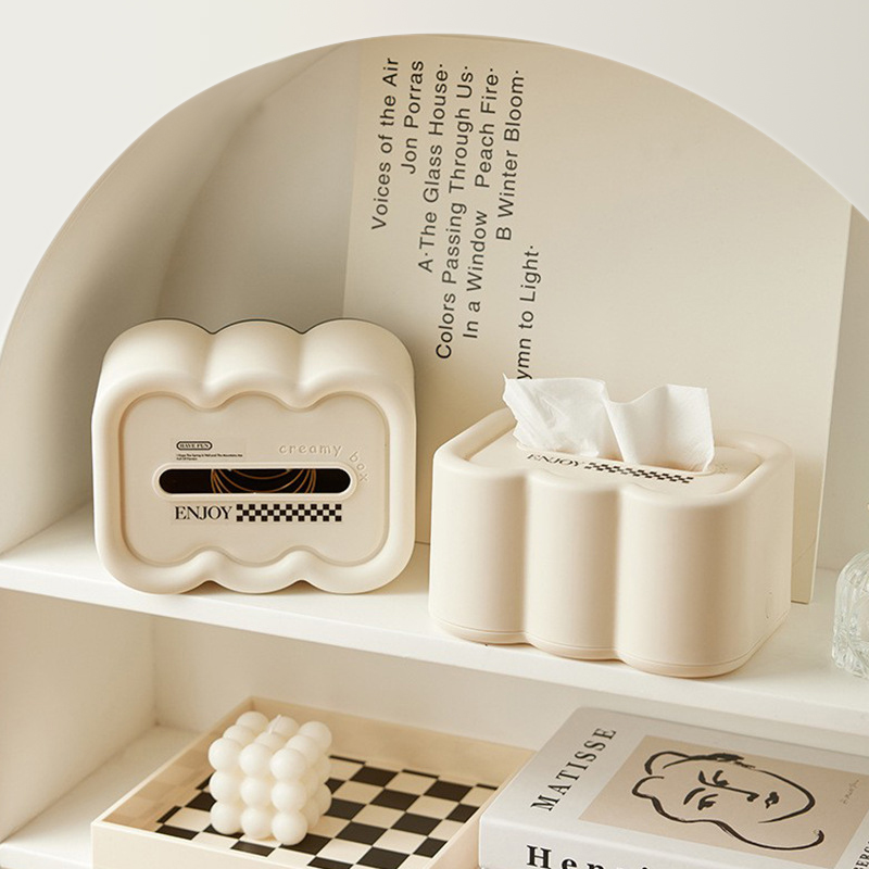 雲朵紙巾盒 化妝臺餐桌擺件 簡約客廳裝飾 創意茶几高顏值抽紙盒