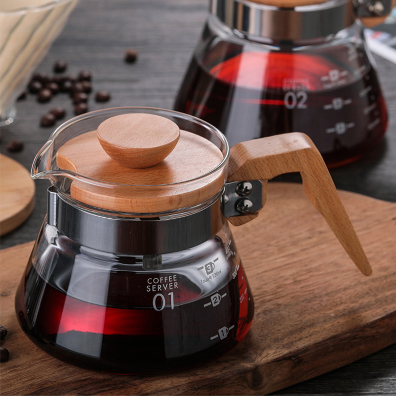 V60草莓濾杯手衝咖啡壺套裝 玻璃咖啡分享壺雲朵 滴濾玻璃過濾杯 (8.3折)