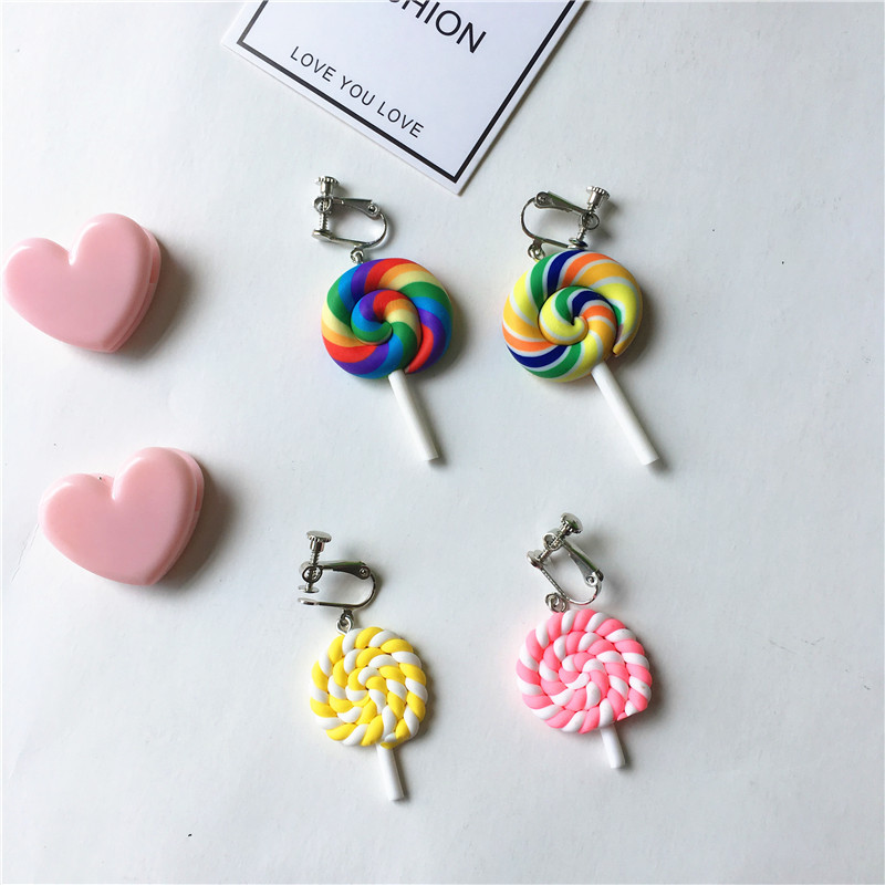 繽紛糖果風耳環個性簡約韓國設計多款顏色任選