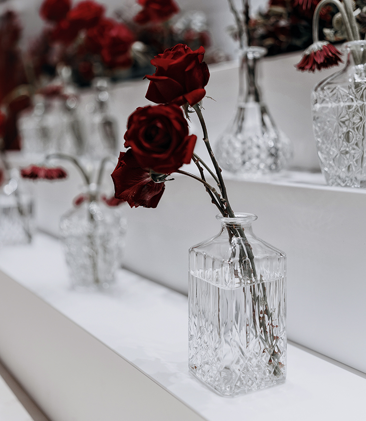 歐式玻璃花瓶小巧精緻適合床頭居家桌面擺飾