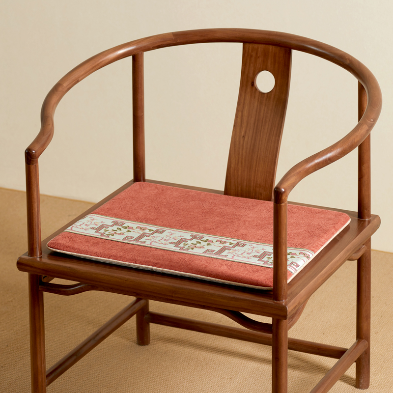 新中式布藝太師椅椅墊 軟煙羅家居坐墊靠墊茶椅墊坐墊 (8.3折)