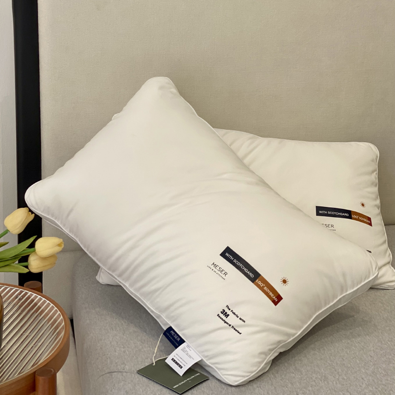 七星級酒店奢華大豆枕 抗菌防蟎枕頭 單人枕 助睡眠枕頭