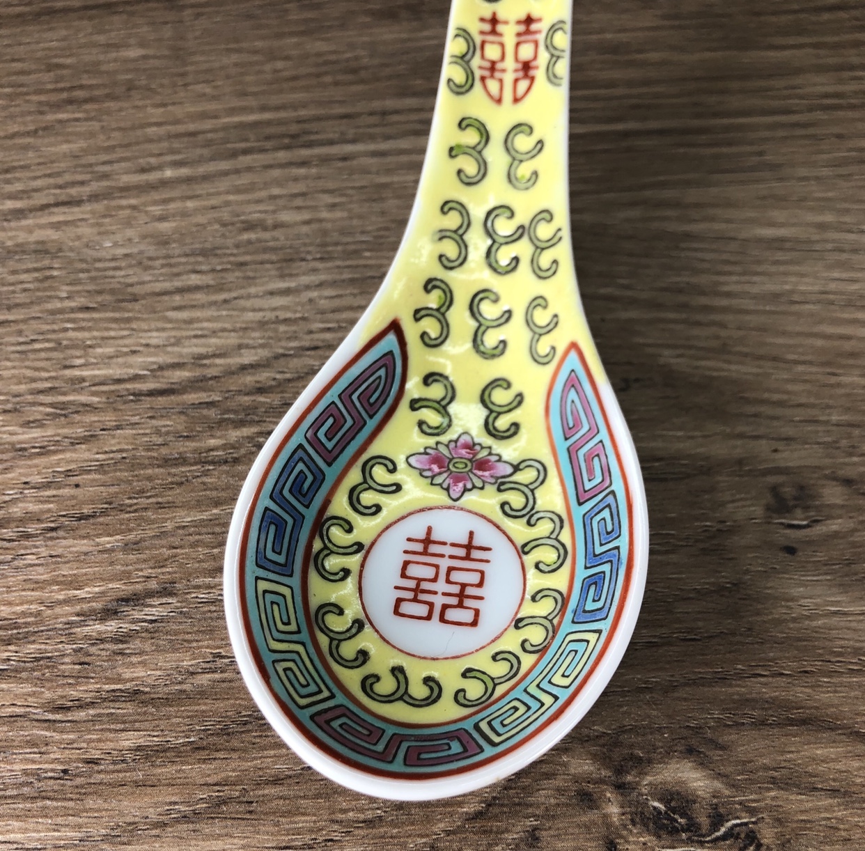 精緻景德鎮陶瓷飯勺手繪圖案 湯匙收藏家用廠貨勺