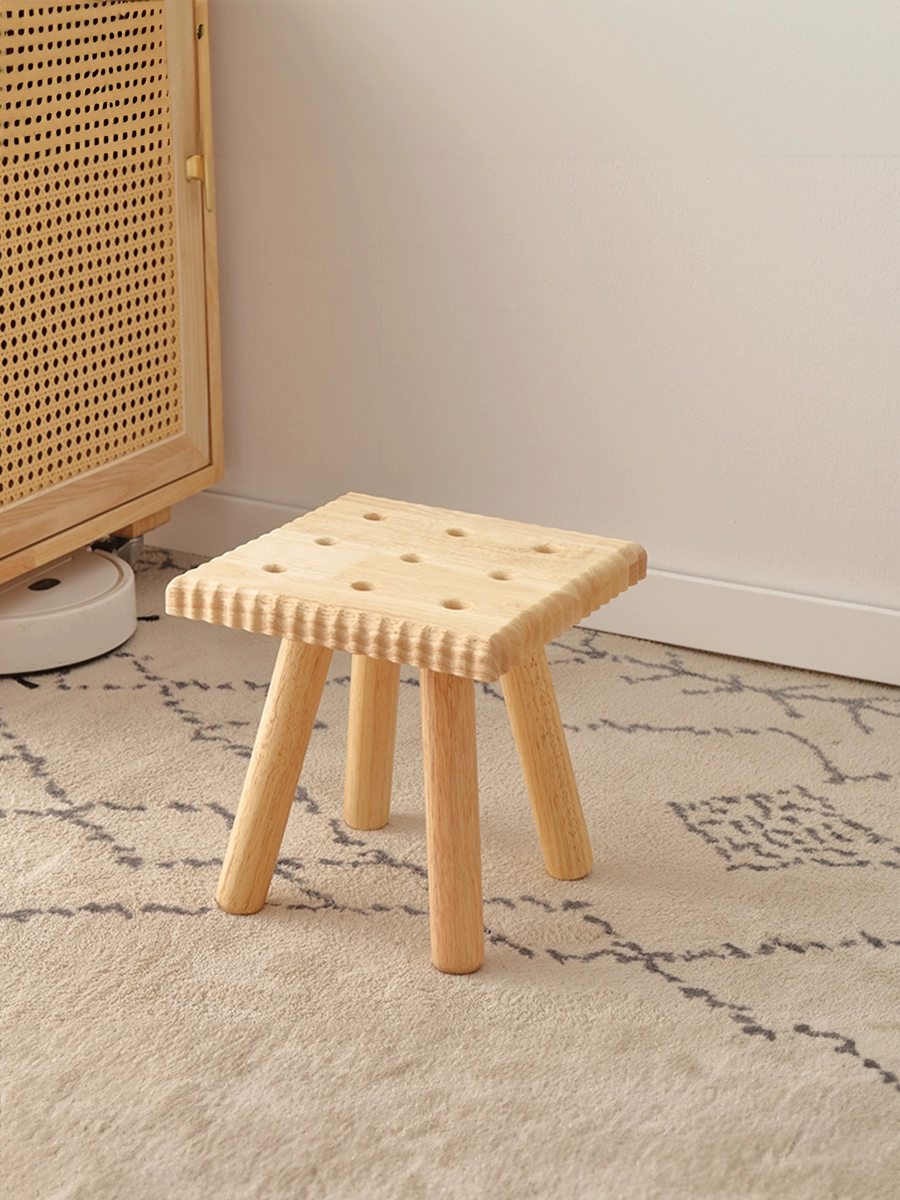 全實木手工換鞋凳卡通茶几兼具童趣與實用性適用於各種家居風格