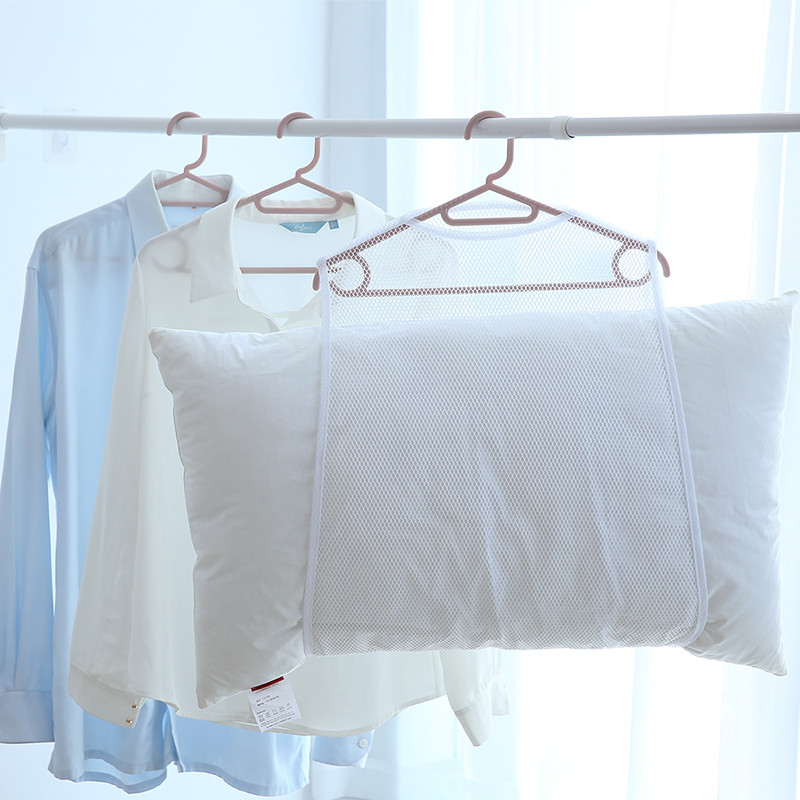 家用枕頭晾曬網玩具晾曬架陽台掛式晾衣架防風曬衣架曬枕頭的網袋
