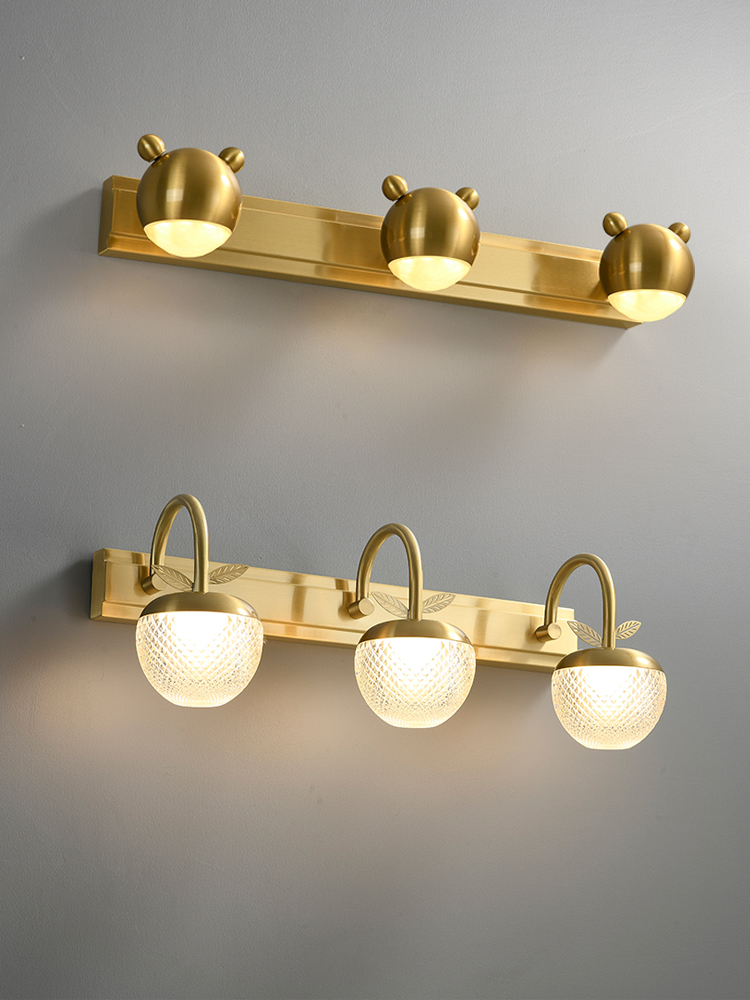 美式復古LED銅壁燈 洗漱臺浴室化妝燈 鏡櫃燈 專用照畫燈