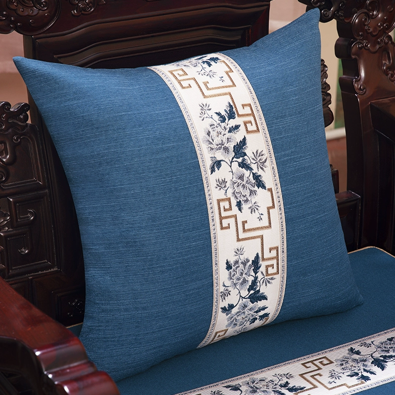紅木混紡抱枕中國風靠墊 客廳適用 PP棉填充物 (5.6折)