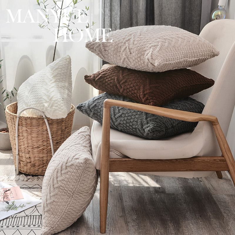 北歐風復古抱枕裝飾客廳沙發靠墊樣板間抱枕套