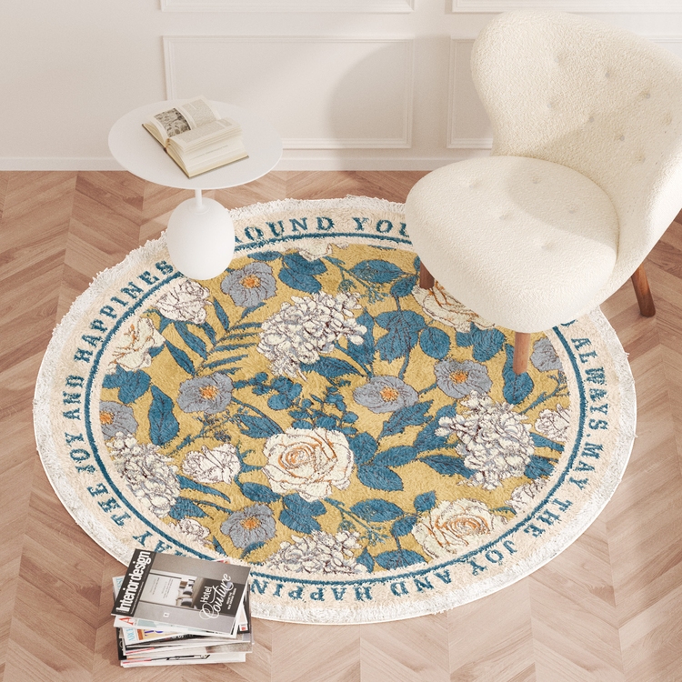 歐式花紋風格地毯蛋糕絨材質適用客廳和臥室有多種尺寸和顏色可選 (3.4折)