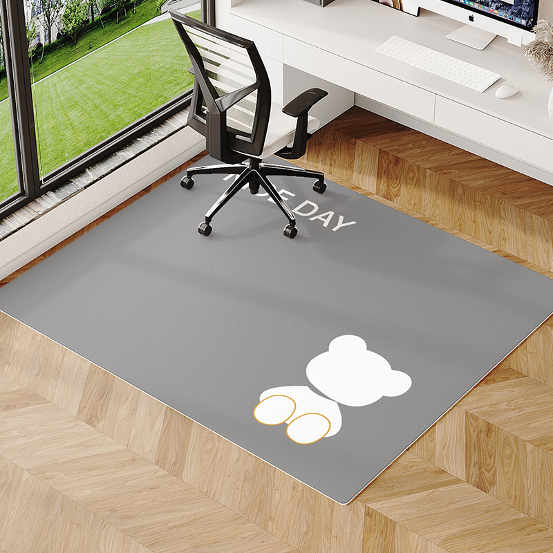 簡約現代風格皮革地毯保護辦公室書桌地板不受轉椅地墊滑輪磨損 (3.1折)
