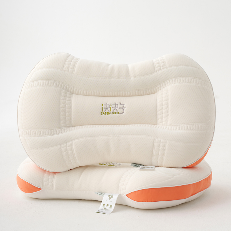 決明子乳膠按摩枕芯單人單子裝舒適護頸天然健康