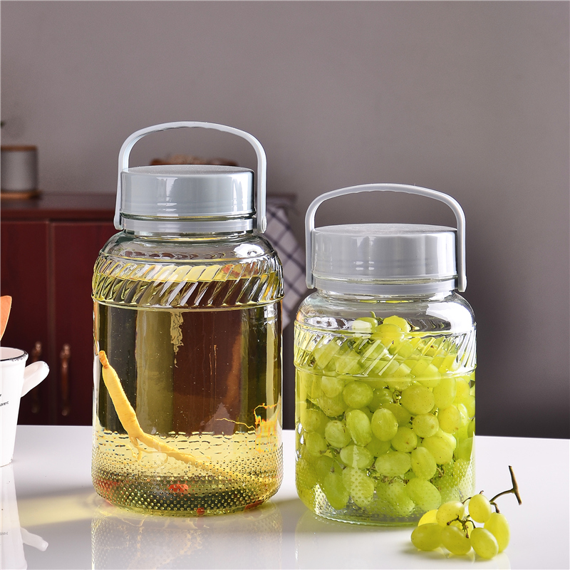 喜碧泡酒玻璃罐家用透明密封罐酵素瓶蜂蜜罐大容量