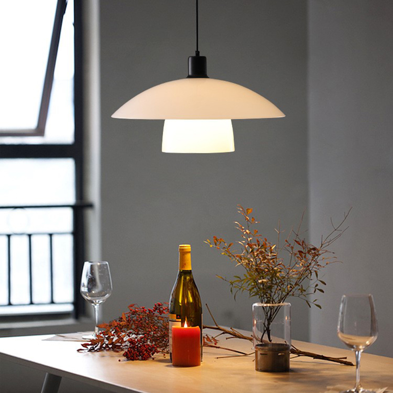 北歐簡約餐廳吊燈設計師丹麥ph5極簡侘寂風復古餐桌吧檯吊燈