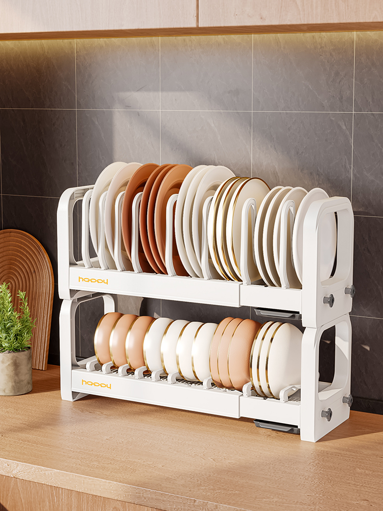 碗盤架 多功能伸縮瀝水架 餐具收納架 廚房收納置物架子 中式風格