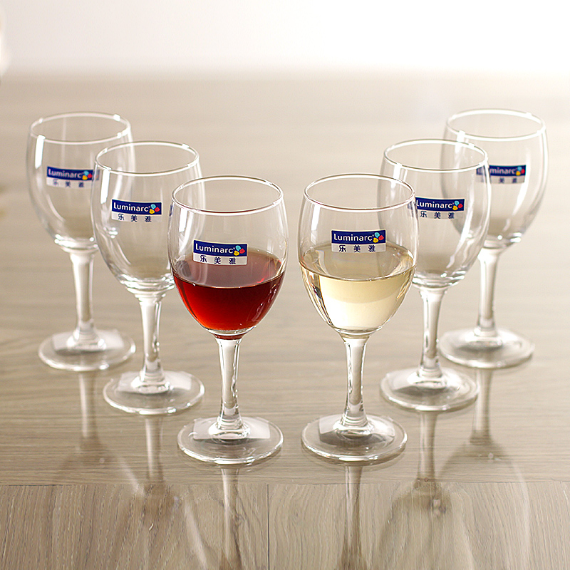 樂美雅創意水晶玻璃紅酒杯優雅浪漫提升生活品味6只裝禮盒送禮自用兩相宜