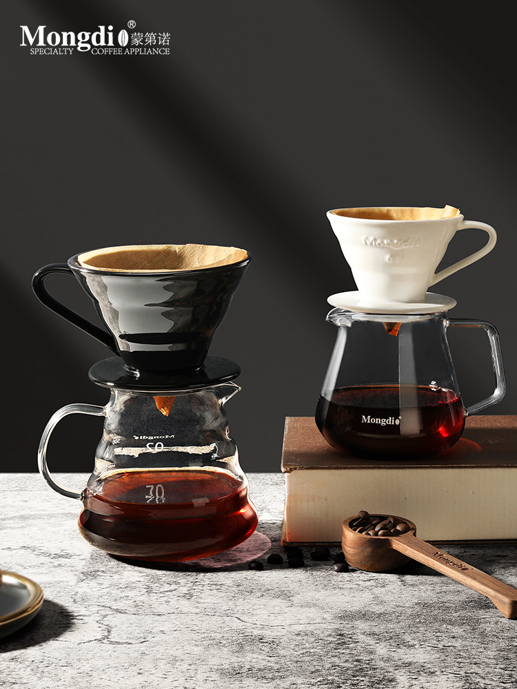 時尚簡約陶瓷咖啡濾杯手衝咖啡壺套裝居家咖啡過濾網