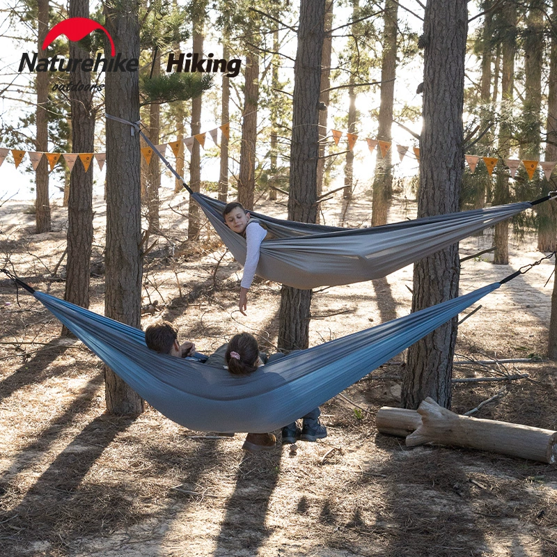 nh挪客超輕公園露營家戶外吊床雙人鞦韆 防側翻 野外野營露營吊椅