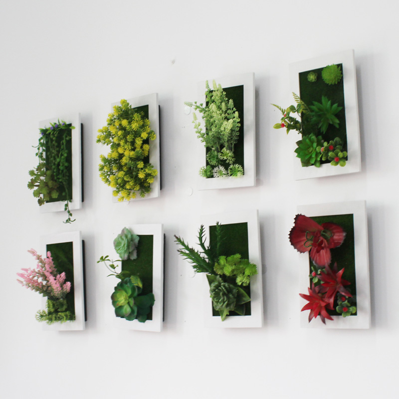 仿真多肉植物壁飾3d立體假花壁掛牆面裝飾花草綠植創意客廳背景牆 (8.3折)