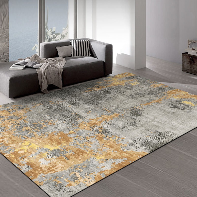 輕奢感簡約地毯高級加厚適用於客廳茶几臥室床邊大面積日式侘寂風北歐地墊